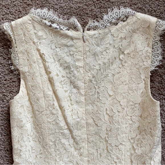Cream Shoshanna dress in size 4 Great condition. - Picture 4 of 5